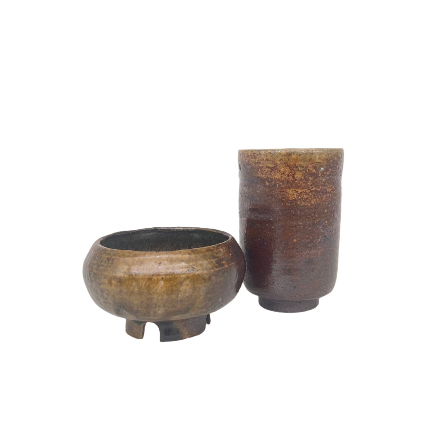 Incense holder and bowl set.
